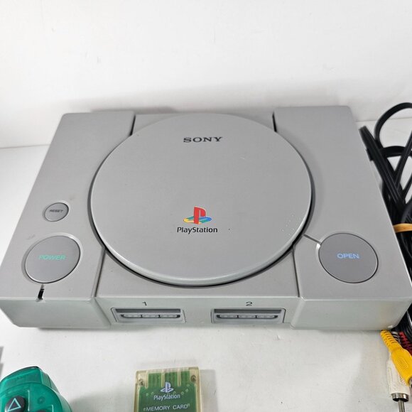 Sony PlayStation SCPH-9001 Console With Controller Memory Card Cables PS1 - Picture 2 of 11